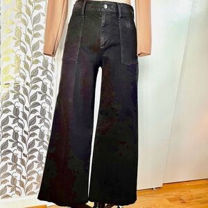 Level 99 Women's Black Wide-Leg Mid Rise Trouser SZ. 27